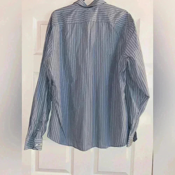 Lacoste Men’s 44 Slim Fit Striped Button Down - Picture 6 of 7